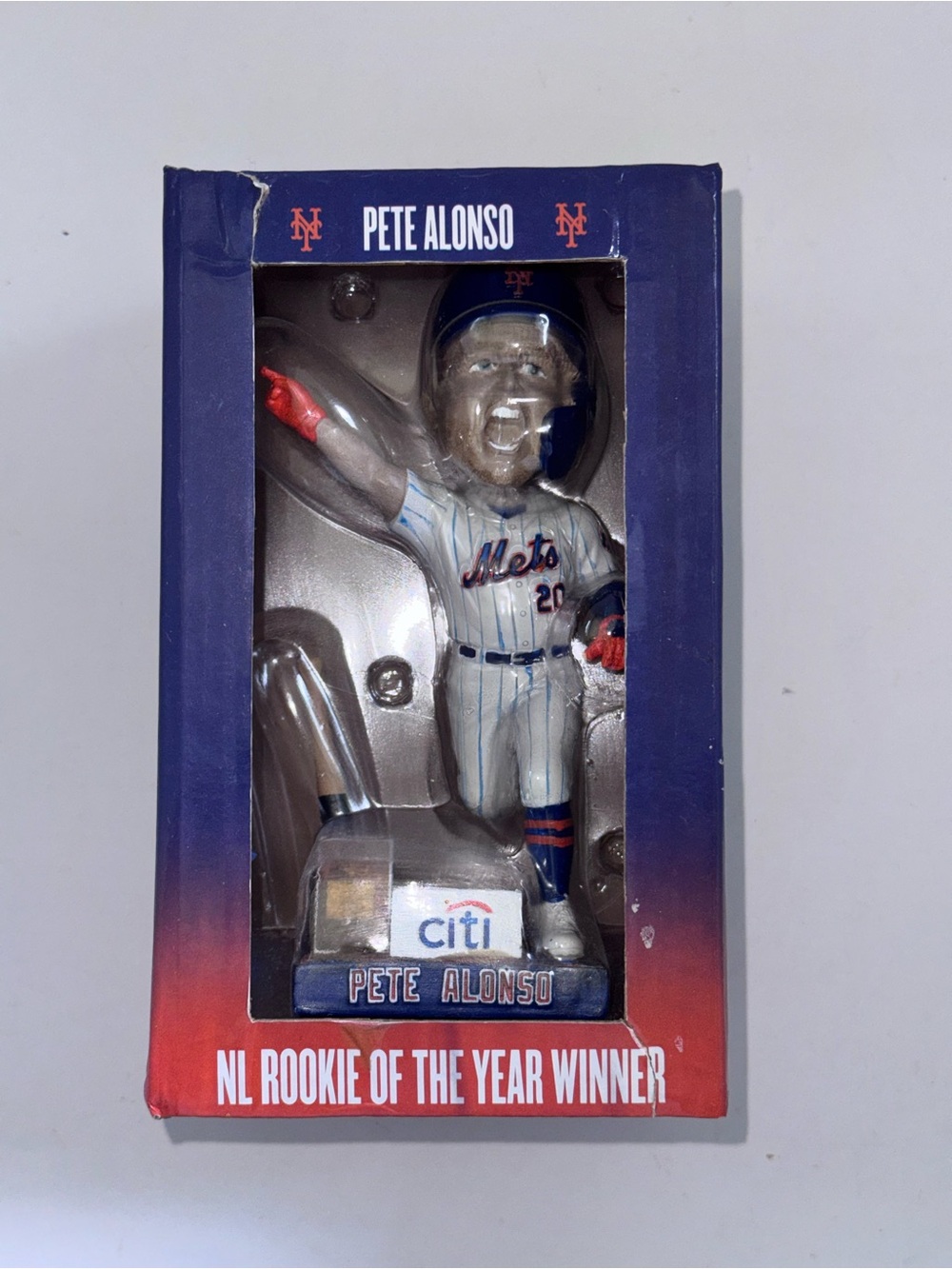 Pete Alonso NY Mets Rookie of the Year SGA Bobblehead NIB